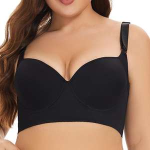 Vente chaude sans couture Body Fit femmes <span class=keywords><strong>soutien</strong></span>-<span class=keywords><strong>gorge</strong></span> <span class=keywords><strong>Invisible</strong></span> Push Deep Cup Incorporated Shapewear Nylon vente chaude dos gros <span class=keywords><strong>soutien</strong></span>-<span class=keywords><strong>gorge</strong></span> - Product Image 3