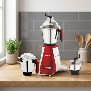 Robot pâtissier Kimatsu Shuttle Plus en acier inoxydable, électrique/manuel, avec moulin, 100 réglages de vitesse, moteur en cuivre, bol mélangeur, 550W - Product Image 2