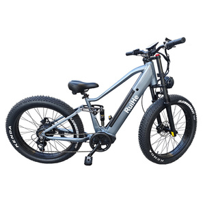 RuiHe A4 bicicleta eléctrica MTB Ebike con marco de aleación de aluminio de 26 pulgadas y 48V voltaje Snow Road Fat Tire bicicleta eléctrica - Product Image 2