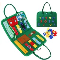 PETIT 15 EN 1 FEUTRE BUSY BOARD MONTESSORI POUR LES JEUNES ÉDUCATIFS POUR LES ENFANTS APPRENTISSAGE