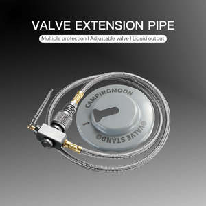 <span class=keywords><strong>Tuyau</strong></span> de réservoir de <span class=keywords><strong>gaz</strong></span> Campingmoon, adaptateur de <span class=keywords><strong>gaz</strong></span> butane en alliage d'aluminium pour l'extérieur, rallonge de <span class=keywords><strong>tuyau</strong></span> de cuisinière à <span class=keywords><strong>gaz</strong></span> avec valve - Product Image 2