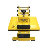Nouvelle presse à chaud portable CH1816 500W, taille de transfert 23x30cm, 110V/220V, argentée, pour T-shirts, coques de téléphone et plus encore