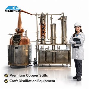 เครื่องกลั่นทองแดงอเนกประสงค์ Ace New 500L ใช้มาตรฐาน CE สำหรับกลั่นแอลกอฮอล์ วิสกี้ จิน วอดก้า บรั่นดี - Product Image 1