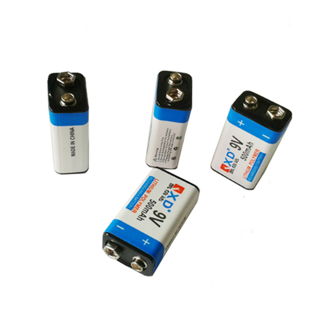 Rechargeable 500mah Lithium Batteries 9v Battery for Multimeter