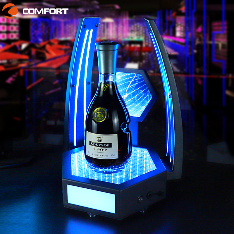 Arylic Rgb Light Rechargeable Wine Holder for Bottle Bottle Holder Stand Whisky Bottle Holder · image 4