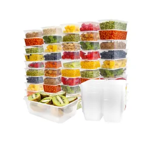 1000 Ml Disposable 1 Compartment Bento Lunch Box For Packaging Food