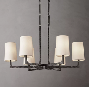 Cozee Élégant Simple Luminaire Lustre Hôtel Intérieur Maison Déco. Luminaire Suspendu Vintage Wright Lustre Rond 36 "CZ2897/6 - Product Image 1