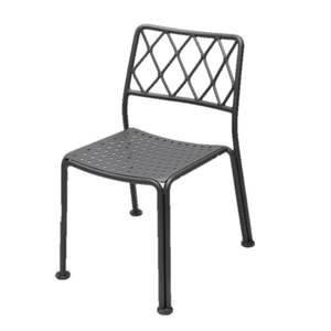 High Quality Aluminum Extrusion <b>Metal</b> European Design Lightweight <b>Patio</b> Furniture Side Chair Stackable Feature for Outdoor - Product Image 1