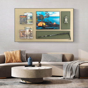 Offre Spéciale montagne escalade et pêche peintures suspendues nouvelle <span class=keywords><strong>peinture</strong></span> décorative d'art moderne à la mode - Product Image 1