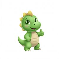 Pendentif poupée dinosaure en peluche en polyester, interactif vocal, éducatif et de compagnie, alimenté par l'IA