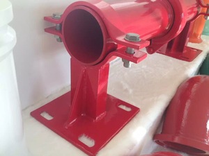 Staffa a pavimento per tubo pompa calcestruzzo Forged <span class=keywords><strong>Putzmeister</strong></span> con bulloni a U, misura 4"-5" - Product Image 3