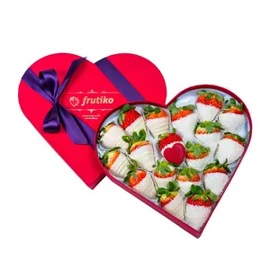 Cajas con forma de corazón para decoración navideña, cajas personalizadas con forma de corazón para Chocolate y fresas