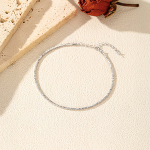 S925 silver Minimalist Chain <b>Bracelet</b> For Everyday Wear Unisex Jewelry Sparkle <b>Ball</b> Chain Sterling Silver Adjustable <b>Bracelet</b> - Product Image 4