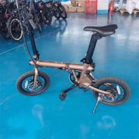 Vélo électrique Hottech, cadre en aluminium de 16 pouces, batterie au lithium, moteur sans balais 250W 36V, roue arrière pliable, suspension, gris, écran LED numérique