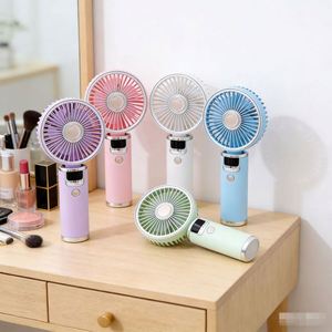 Nuevo Ventilador Portátil de Mano con Diseño de Dibujos Animados, Electrochapado, de Alta Velocidad, con Pantalla Digital, 10 Velocidades, 1800mAh - Product Image 3