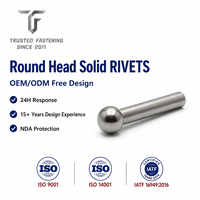 Rivets et rouleaux de chaîne de vélo TianFang, rivets solides à tête ronde en acier, tige longue, façonnage à froid sur mesure