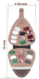 Oxford PU cuir guitare médiator étui de rangement avec fente pour carte ukulélé Pick sac couverture pour Instrument électrique - Product Image 3