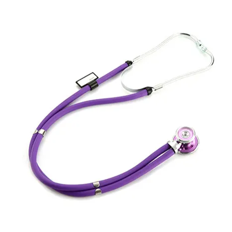 Stetoscopi a tubo a doppio barilotto a colori multipli di design personalizzato stetoscopi per cardiologia stetoscopio a tubo colorato medico