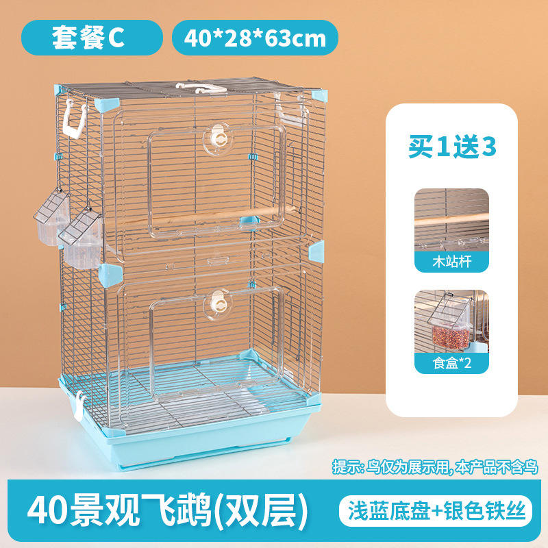 Landscape flying parrot package double c (blue)