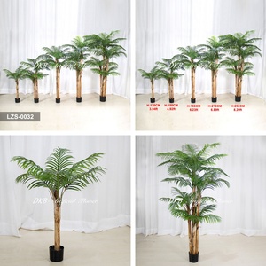 Factory Wholesale Artificial Silk Palm <b>Tree</b> Indoor Outdoor Home Decor <b>Plastic</b> Pot Plants - Product Image 2