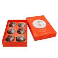 Boîtes d'emballage de luxe recyclables pour chocolats avec pelliculage brillant et gaufrage pour le Ramadan, noix, dattes, sushis - Ruban inclus