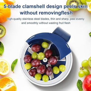 Pelador de Frutas Eléctrico para Cocina, Máquina Automática de Plástico para Pelar Uvas y Ciruelas, Gadget de Cocina Compacto y Fácil de Limpiar - Product Image 2