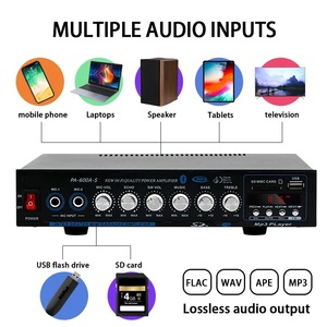 Amplificatore Audio PA-600A-S in Metallo, 4.1 Canali, 220V, Hifi con Subwoofer <span class=keywords><strong>Video</strong></span>, Accessori per Casa Intelligente - Product Image 6
