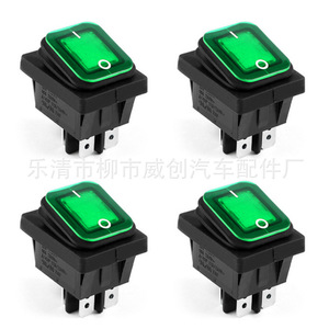 KCD4 Rocker <b>Switch</b> 12VDC 10A 4 Pin With Indicator <b>Light</b> For Automotive Use - Product Image 4