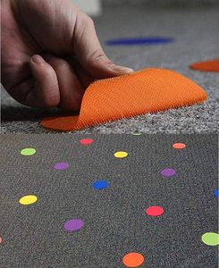 30 pièces de marqueurs <span class=keywords><strong>pour</strong></span> taches de tapis, points de sol, cercles de tapis, marqueurs de tapis <span class=keywords><strong>pour</strong></span> la décoration de la salle de classe, fournitures <span class=keywords><strong>pour</strong></span> enseignants d'école primaire - Product Image 3