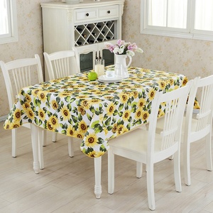 Couverture de Table carrée pour essuyer la nappe en PVC, nappe imprimée résistante à l'huile/à la moisissure - Product Image 6