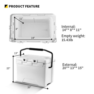2022 Nhựa Ngoài Trời Lldpe Thực Phẩm Đa Chức Năng Băng Ngực Rotomolded Hộp Làm Mát Di Động - Product Image 6