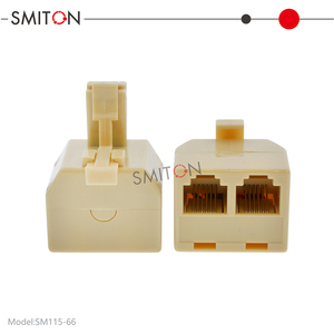 Cavo Adattatore Splitter Telefonico da 1 Maschio a 2 Femmine RJ11 6p4c, Connettore Estensore a 2 Vie - Product Image 3