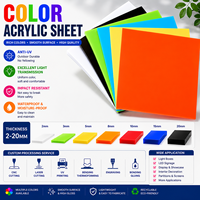 Fabricant de feuilles acryliques colorées GORLDE, plaque en plastique anti-UV haute brillance pour enseignes publicitaires extérieures, panneaux d'affichage