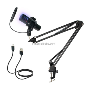 TNH USB- ZX663 microfono <span class=keywords><strong>Desktop</strong></span> microfono da tavolo professionale per la registrazione di <span class=keywords><strong>Computer</strong></span> <span class=keywords><strong>Live</strong></span> Streaming Karaoke Meeting - Product Image 6