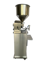 Machine de remplissage semi-automatique à haute vitesse contrôlée par PLC pour liquides, boissons, cosmétiques et flacons en verre, avec pompe à diaphragme à piston pour un alimentation rapide.