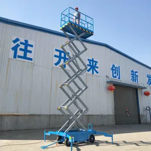 Indoor outdoor diesel engine mobile scissor lift electric scissor lift with low price