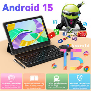 Tablet PC Android de 10 pulgadas con 128 GB de ROM, pantalla táctil HD de 1280 * 800, tablet 2 en 1 con teclado, funda, ratón y lápiz óptico. - Product Image 4
