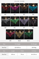 Foulard de danse orientale triangulaire en maille avec paillettes dorées et franges en forme de feuille, ceinture de taille pour femme, accessoires de costume de performance professionnelle