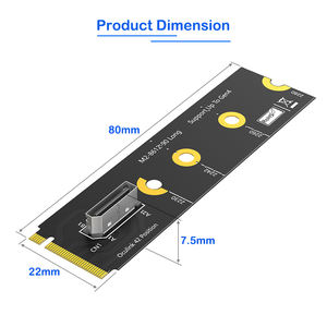 M.2 NVMe M-Key naar Oculink SFF-8612 Adapter PCIe Gen4 Converter voor 2230-2280 NVMe M.2 Slots Laptop/Desktop Gebruik Op voorraad - Product Image 3