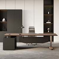 Scrivania Direzionale Intelligente con Sollevamento Elettrico, Design Moderno e Semplice, Tavolo da Ufficio a L per Manager