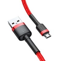 Câble USB Baseus Cafule pour Micro 2.4A 0.5m 1m 2m 3m Gris+Noir Rouge+Rouge Haute Qualité Vente en Gros 100% Original