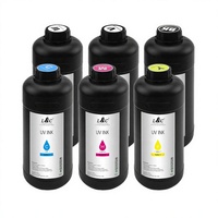 1000ml Tinta UV Keras Lembut untuk Printer UV I3200 XP600 I1600 TX800 L805 1390 DX4 DX5 DX7 DX10 Tinta UV Curing untuk Ricoh