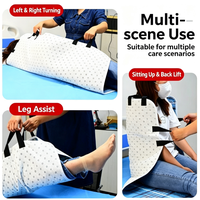 Coussin de transfert patient réutilisable avec poignées multiples, coussin de retournement et de repositionnement pour personnes âgées alitées en soins infirmiers