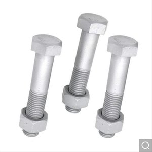 Vis à tête hexagonale galvanisées à chaud M8-M33 pour l'ingénierie électrique et les ponts - Product Image 5
