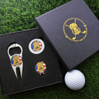 Accessoires de golf de marqueurs de balle de conception diverse personnalisés avec votre propre logo Marqueur de balle de golf magnétique en métal