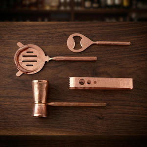 Luxury Designer Metal <b>Bar</b> Set-4-Piece Reusable & <b>Portable</b> - Product Image 3