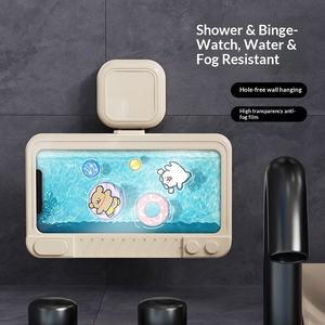 <span class=keywords><strong>Support</strong></span> de téléphone étanche pour salle de bain, boîte <span class=keywords><strong>murale</strong></span> auto-adhésive pour téléphone, <span class=keywords><strong>support</strong></span> de téléphone à écran <span class=keywords><strong>tactile</strong></span>, rangement étanche pour douche - Product Image 4