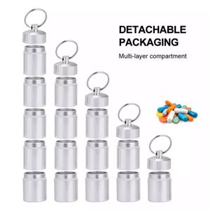 Vente en gros - Organisateur de pilules multifonction en alliage d'aluminium métallique - Boîte à pilules de voyage - Emballage - Product Image 3