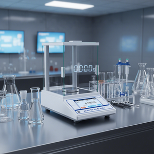 Báscula Digital Electrónica de Laboratorio con Especificaciones de Precisión de 0.0001g, Balanza Analítica de Pequeño Tamaño - Product Image 3