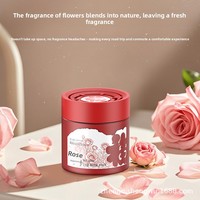Diffuseur de parfum solide pour voiture en verre, parfum longue durée, élimine les odeurs, laisse un arôme rafraîchissant, utilisation domestique, rose